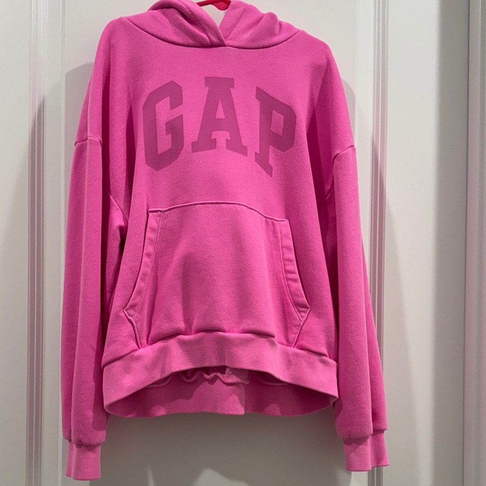 GAP Vibrant Pink Pullover Hoodie